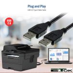 کابل لینک USB2.0 ایتوک مدل Lien طول 0.3 متر (نمای نزدیک)