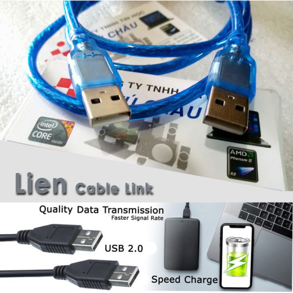 کابل لینک USB2.0 ایتوک مدل Lien طول 0.3 متر (نماهای مختلف)