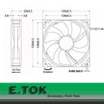 فن کیس ایتوک مدل 12-Ventilador(اندازه)