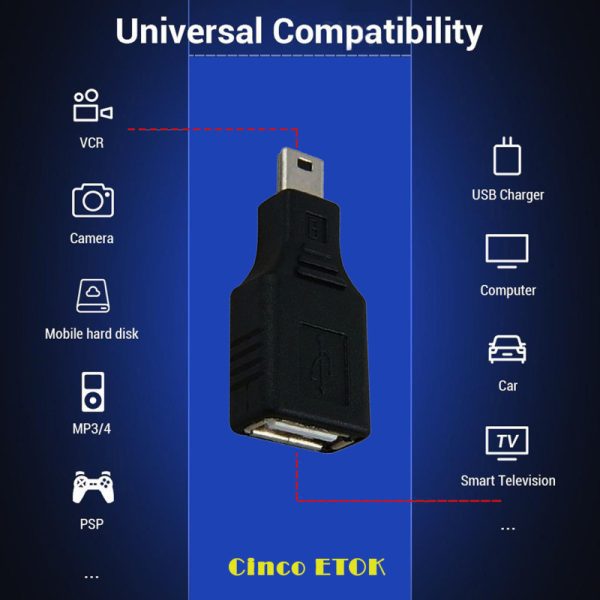 مبدل USB به Mini USB ایتوک مدل Cinco (اطلاعات)