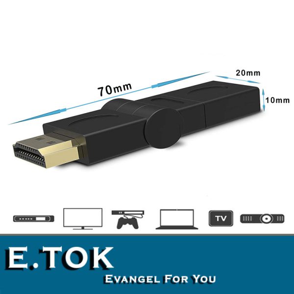 مبدل افزایش طول HDMI ایتوک مدل Ronda (ابعاد)