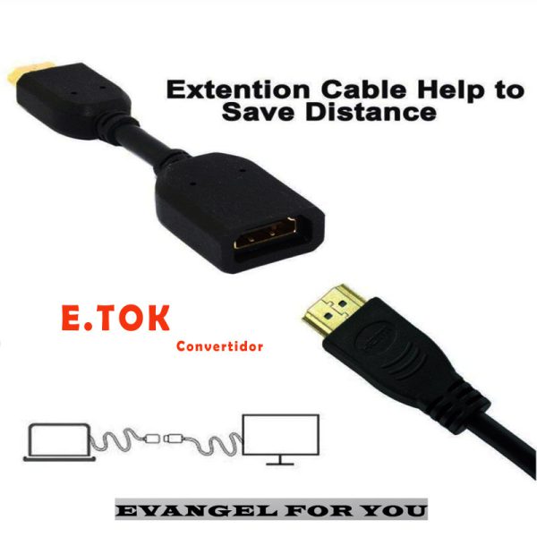 کابل افزایش طول HDMI ایتوک مدل Convertidor طول 10 سانتی متر (اطلاعات)