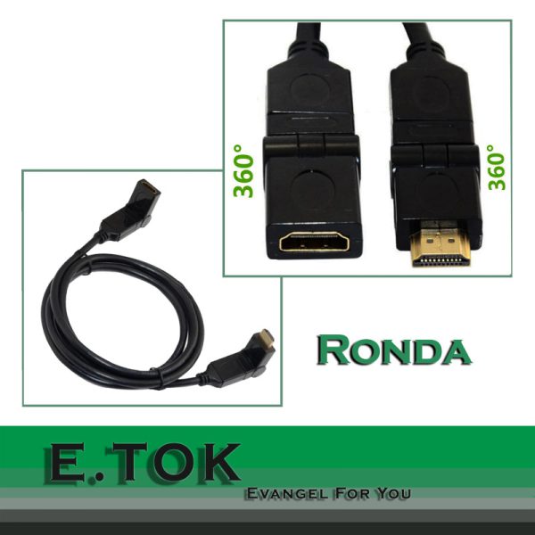 مبدل افزایش طول HDMI ایتوک مدل Ronda (نماهای مختلف)