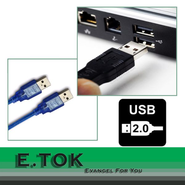 کابل لینک USB2.0 ایتوک مدل Lien طول 0.3 متر (نمای نزدیک)