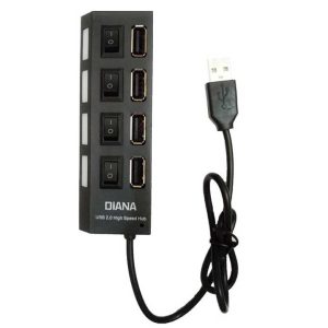 هاب 4 پورت USB 2.0 دیانا مدل FD56 (نمای بالا)