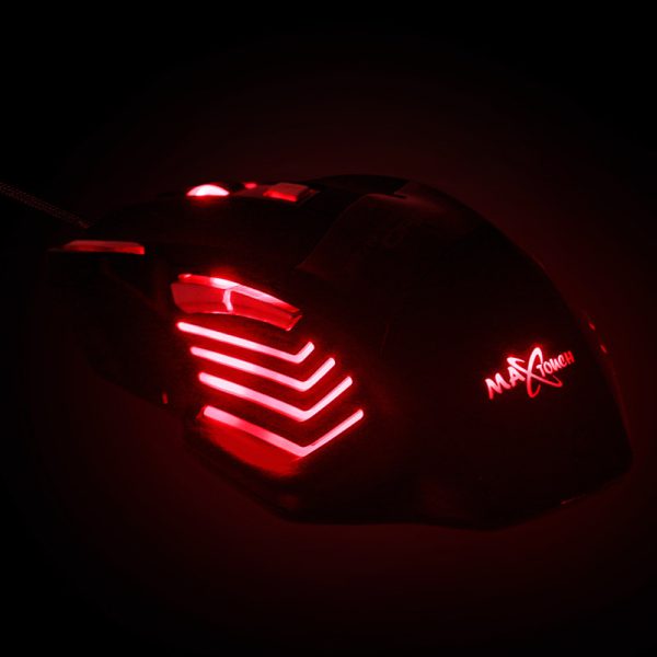 ماوس مخصوص بازی مکس تاچ مدل MX-307G (نور قرمز)