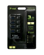 هاب 4 پورتUSB3.0 پی نت مدل P-218 (در بسته بندی)