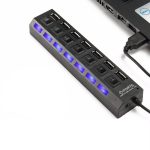هاب 7 پورت USB 2.0 (متصل شده به لپتاب)