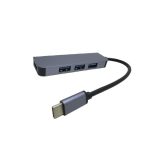 هاب چهار پورت type c پی نت مدل T-3606 (نمای بغل)