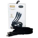 کابل تبدیل USB به microUSB / USB-C / لایتنینگ اپی مکس مدل EC-38 (در بسته بندی)