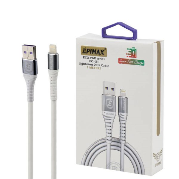 کابل تبدیل USB به لایتنینگ اپی مکس مدل EC-31 (در بسته بندی)