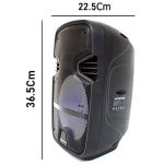 اسپیکر بلوتوثی قابل حمل کینگ استار مدل KBS410 (ابعاد)