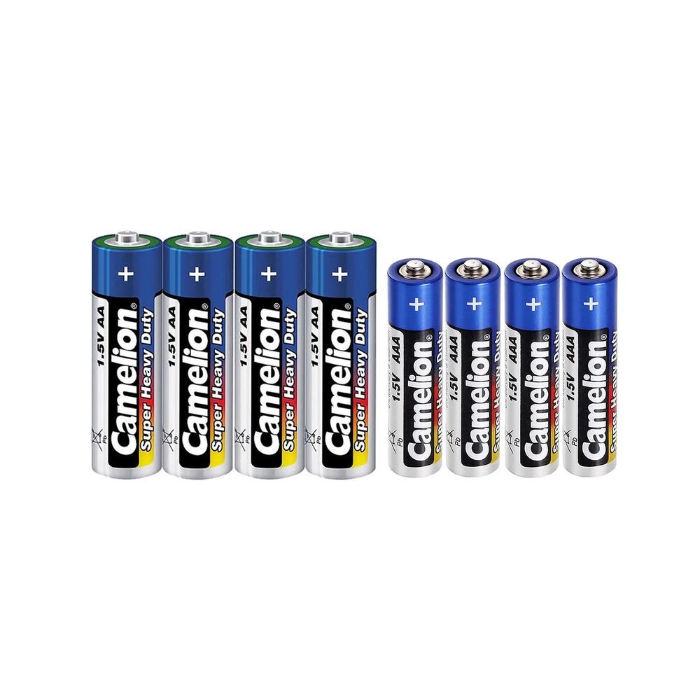 باتری قلمی و نیم قلمی کملیون مدل Super Heavy Duty بسته 8 عددی ایتوک