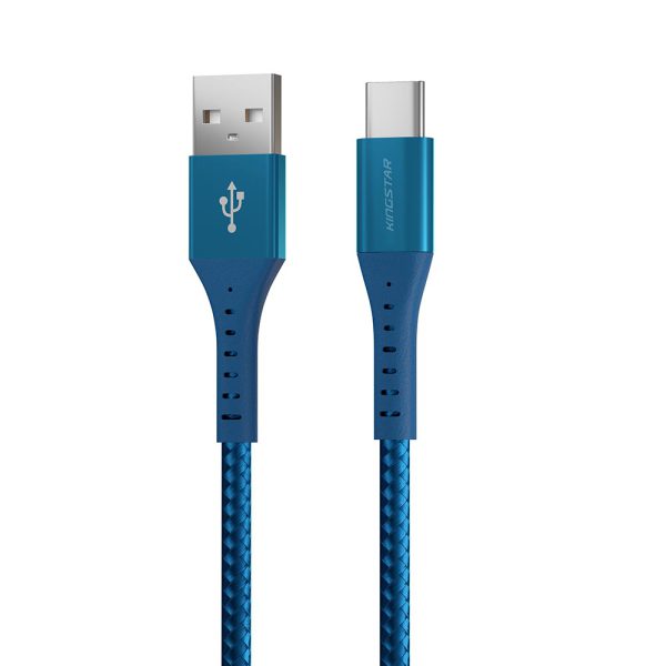 کابل تبدیل USB به USB-C کینگ استار مدل K125C (آبی)