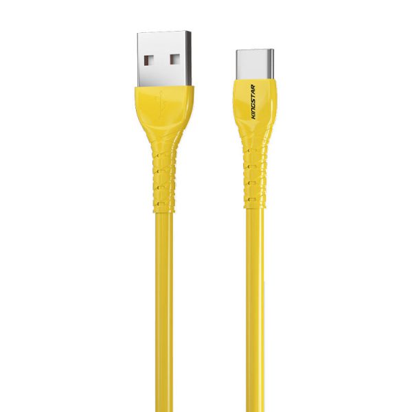 کابل تبدیل USB به USB -C کینگ استار مدل k101C (زرد)