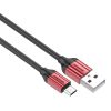 کابل تبدیل USB به microUSB کینگ استار مدل K21A (قرمز و مشکی)