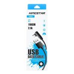 کابل تبدیل USB به microUSB کینگ استار مدل K80A (در بسته بندی)