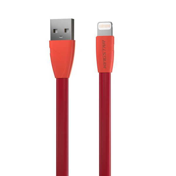کابل تبدیل USB به لایتنینگ کینگ استار مدل K112i (طول 1.1 متر, قرمز)