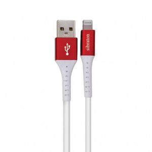 کابل تبدیل USB به لایتنینگ کینگ استار مدل k65i (قرمز و سفید)