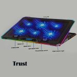 پایه خنک کننده لپ تاپ تراست مدل TPAD-6(نورپردازی)