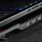 پایه خنک کننده لپ تاپ تراست مدل TPAD-8(نمای پورت ها)