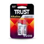 باتری قلمی تراست مدل Alkaline AA بسته 2 عددی(نمای بسته بندی )
