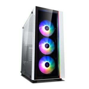 کیس کامپیوتر دیپ کول مدل MATREXX 55 V3 ADD-RGB WH 3F(نمای روشن کیس)