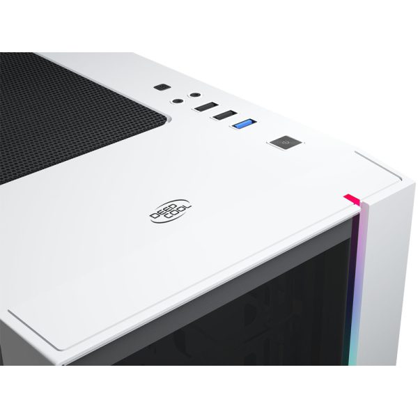 کیس کامپیوتر دیپ کول مدل MATREXX 55 V3 ADD-RGB WH 3F(نمای روی کیس)
