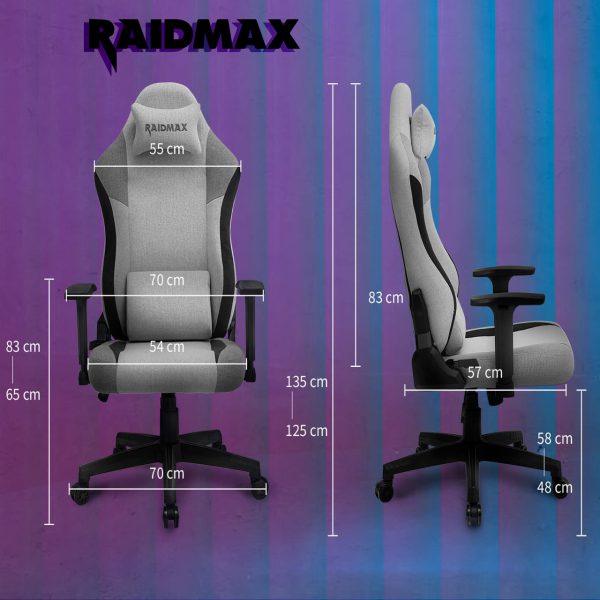 صندلی گیمینگ ریدمکس مدل DK802 (ابعاد)