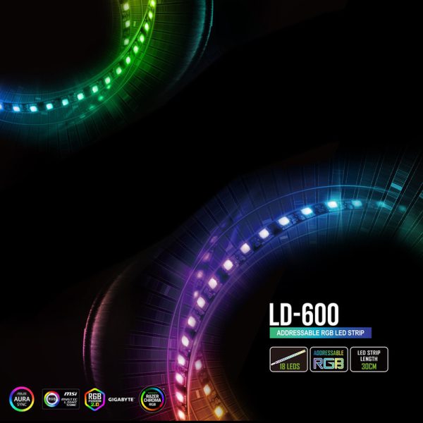 نوار ال ای دی ریدمکس مدل LD-600 RGB LED Strip (روشن شده)