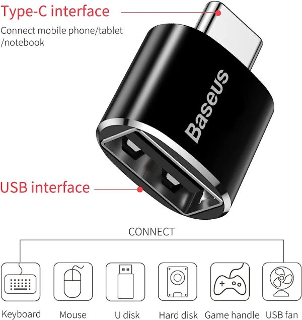 مبدل OTG USB-C باسئوس مدل CATJQ-B01 (اطلاعات)