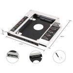 کدی هارد اینترنال مدل Second HDD Caddy 12.7 (ابعاد)