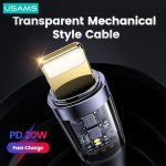 کابل تبدیل USB به لایتنینگ یوسمز مدل US-SJ571 (نمای نزدیک)