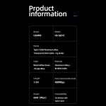کابل تبدیل USB به USB-C یوسمز مدل US-SJ572 (اطلاعات)