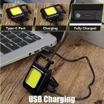 چراغ قوه مدل Cob Rechargable Keychain Light (نمای کلی)