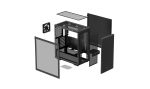 کیس کامپیوتر دیپ کول مدل CH510 (اجزای مختلف)