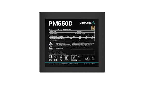 منبع تغذیه کامپیوتر دیپ کول مدل PM550D (نمای بغل)