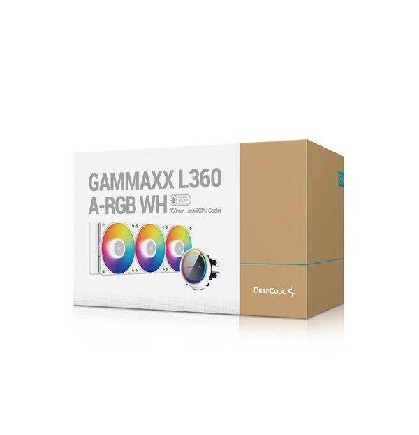 سیستم خنک کننده آبی دیپ کول مدل GAMMAXX L360 A-RGB WH (در بسته بندی)