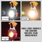 چراغ قوه شارژی همه کاره مدل Multifunctional Keychain Flashlight (انواع نور)