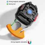چراغ قوه شارژی همه کاره مدل Multifunctional Keychain Flashlight (نمای پشت)