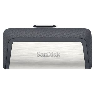 فلش مموری سن دیسک مدل Ultra Dual Drive USB Type-C ظرفیت 32 گیگابایت (نمای رو به رو)