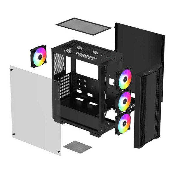 کیس کامپیوتر دیپ کول مدل CC560 ARGB (اجزای مختلف)