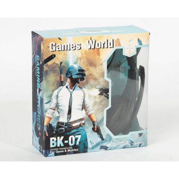 هدفون سیم دار مخصوص بازی مدل BK-07 (در بسته بندی)