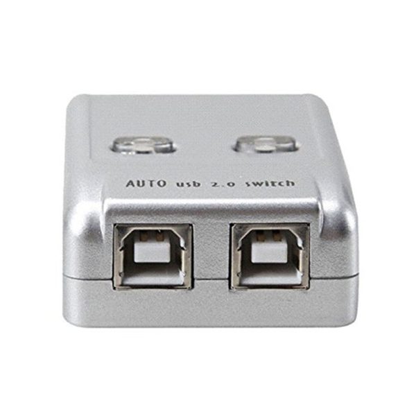 هاب سوئیچ اتوماتیک 2 پورت پرینتر وی نت مدل USB Auto Sharing (نمای رو به رو)