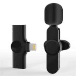 میکروفون یقه ای بی سیم انسر کد Lightning (نمای رو به رو)
