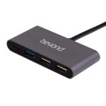 هاب 4 پورت USB-C بیاند مدل BA-404 (نمای کلی)