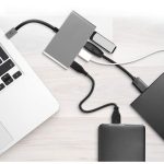 هاب 4 پورت USB-C بیاند مدل BA-404 (نمای کلی)