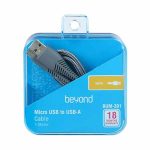 کابل تبدیل USB به MicroUSB بیاند مدل BUM-301 (در بسته بندی)