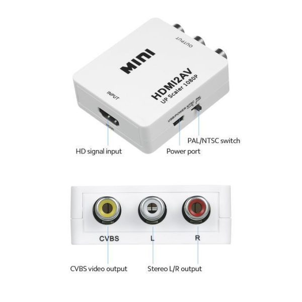 مبدل HDMI به AV مدل MINI (نمای کلی)