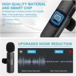میکروفون یقه ای بی سیم مدل K9 Dual Type-C بسته 2 عددی (توضیحات)